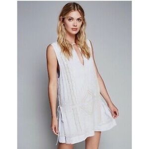 Free People Love Story Pale Blue Shift Dress Size S